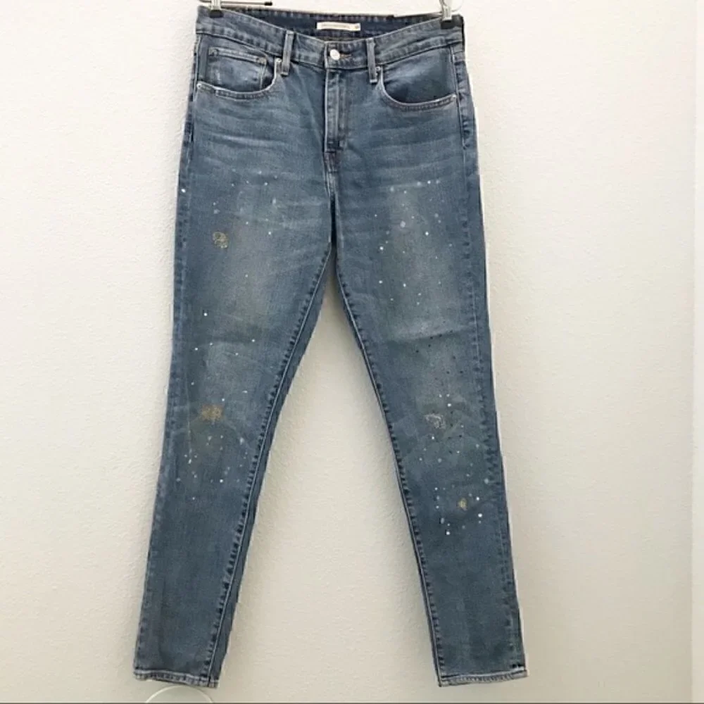 Levi's 721 high waisted skinny jeans distressed size 29 - Picture 2 of 8